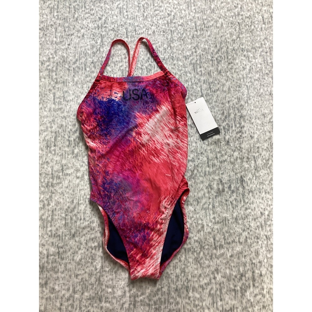 Nike HydraStrong USA Olympic Team One Piece Swimsuit  NESSE034‎ Size 32